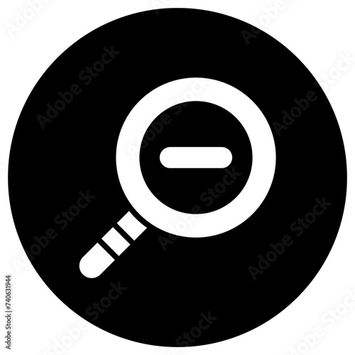 Zoom out Vector Icon Design Illustration
