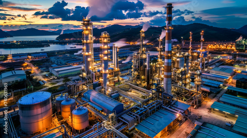 refinery, industrial, factory, environment, pollution, pipeline, technology photo