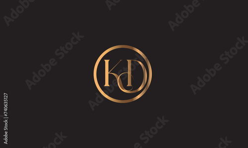 KD, DK , K , D , Abstract Letters Logo Monogram