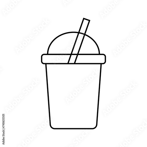 Coffee cup icons vector. Soft drink flat icon. vector illustration flat style