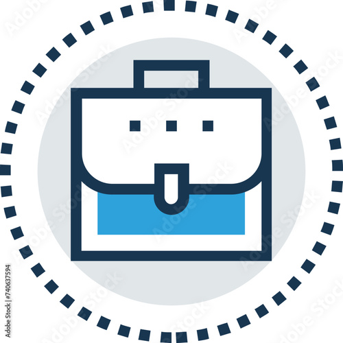 Flat icon denoting portfolio 