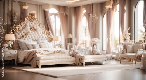 Inside luxury bedroom interior