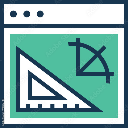 A flat icon denoting architect 