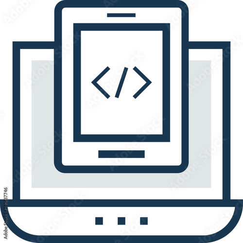 An adaptive coding flat design 
