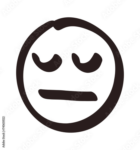 Free Download Hand drawn smile. Doodle emotion face. Freehand vector cute emoticon - GFXLoad
