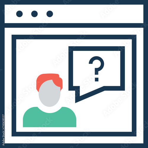 Modern flat icon of requirement 
