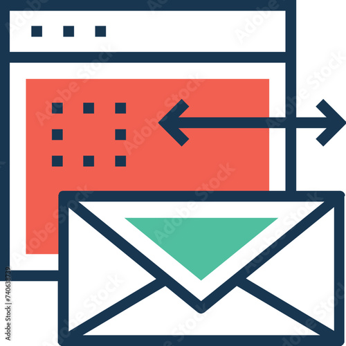 Flat icon denoting branding 
