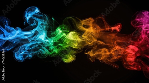 Color smoke cloud blending abstract, texture for backgrounds, Generative AI