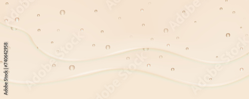 Liquid blue wet drops of gel or collagen.Spilled puddles of cosmetic serum or water. Round clean swatch of essence lotion or jelly for skin care.Beauty background with oil drops.