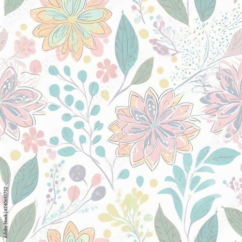 seamless floral pattern © Theisoa