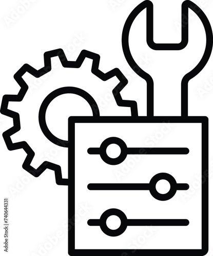 adjustment icon vector setting sign