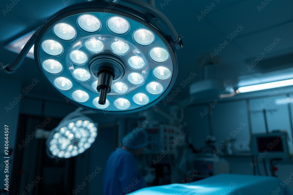 Fototapeta premium Surgical procedures, equipment and medical devices in operating room
