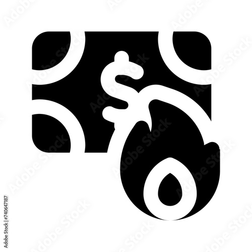 burning glyph icon