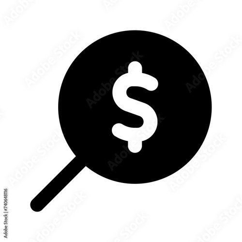 search money glyph icon