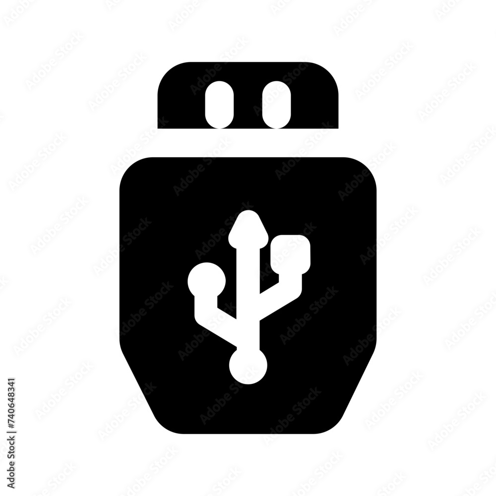 usb glyph icon usb glyph icon