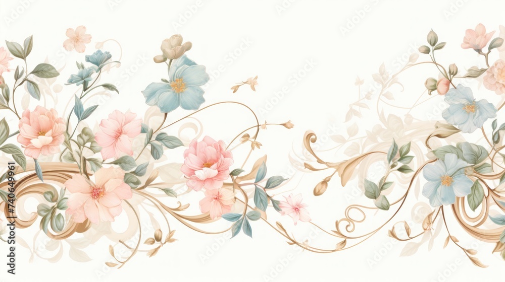 boho floral background