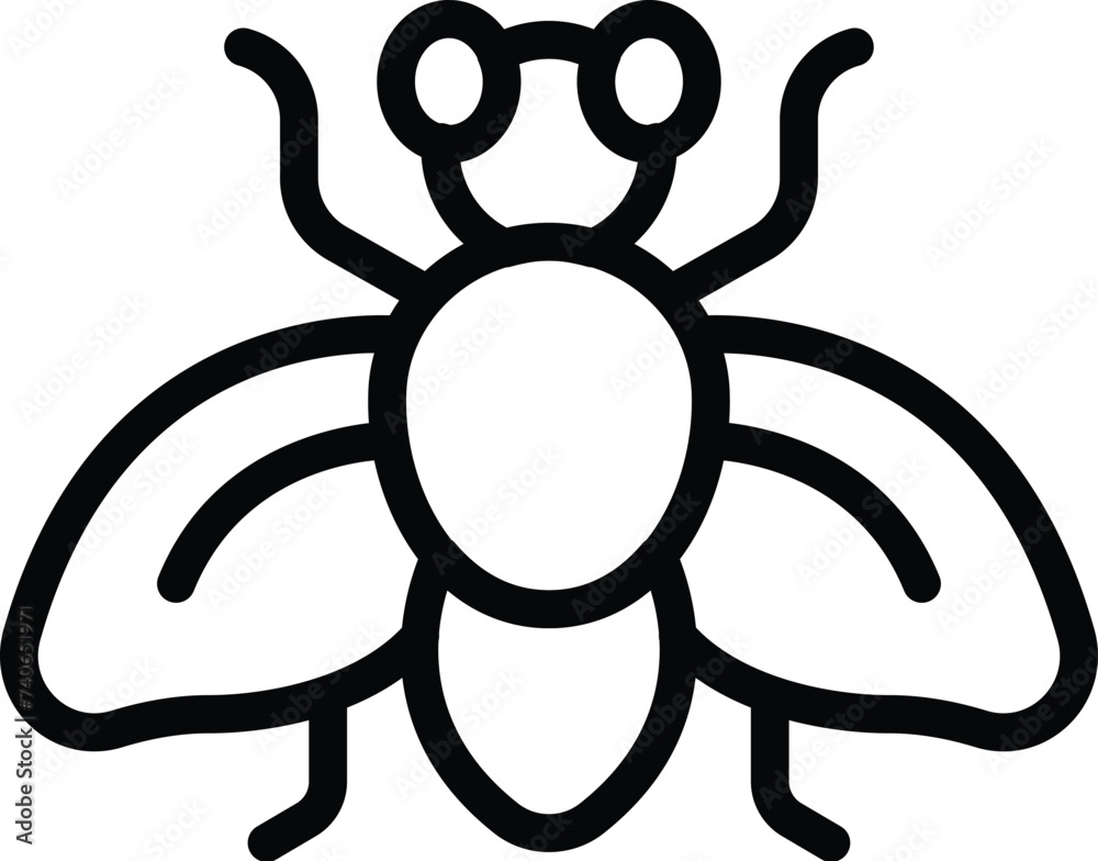 Bait bee insect icon outline vector. Tsetse fly. Dangerous tik buzz Bait bee insect icon outline vector. Tsetse fly. Dangerous tik buzz