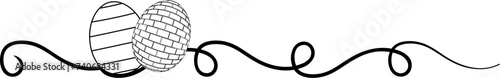 abstract black and white background egg , paska