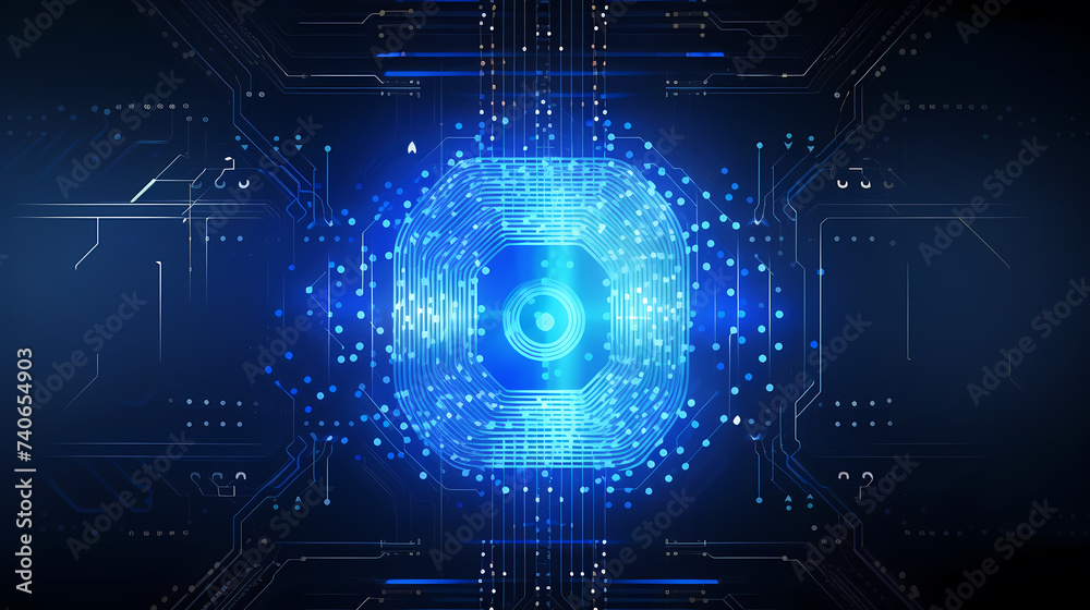 Artificial intelligence background, 3D image of modern technology, holographic digital earth technology screen background Artificial intelligence background, 3D image of modern technology, holographic digital earth technology screen background