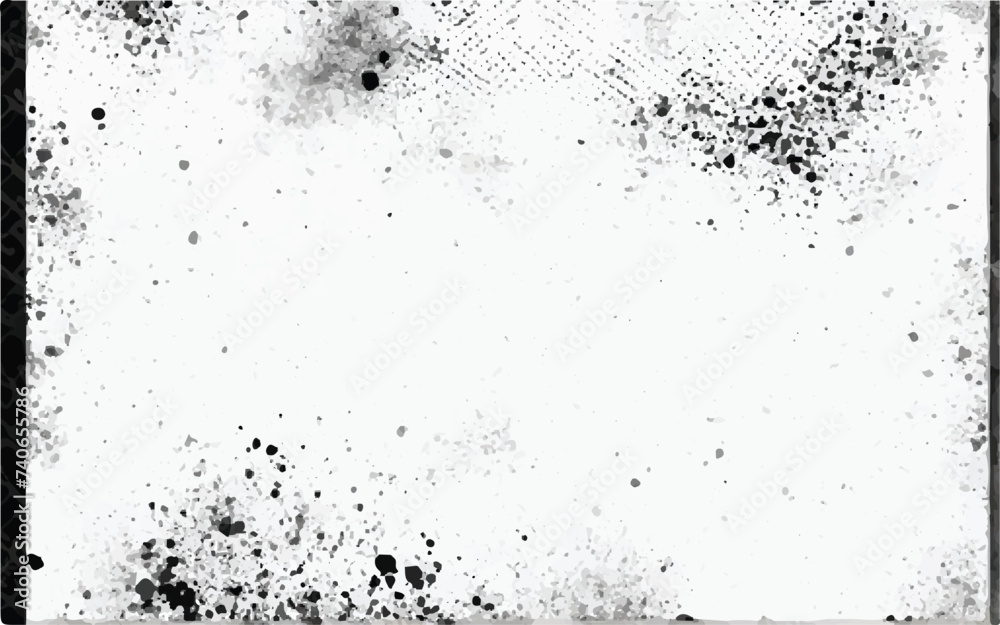 Grunge black white. Monochrome texture with abstract. The pattern of ink stains, scratches, chipping, dots, lines. Black and white Grunge Texture. Abstract background. Monochrome texture. 