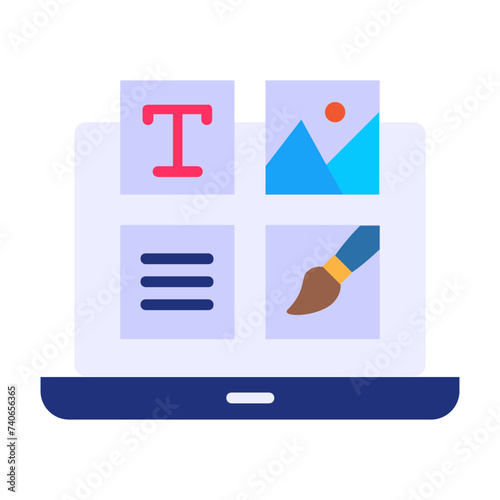 web admin or panel vector icon design, Webdesign and Development symbol, user interface or graphic sign, website engineering  illustration, CMS or back-end of Web concept