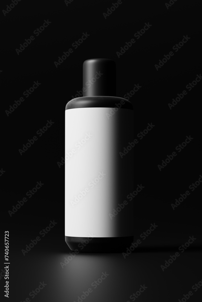 cosmetic packaging mockup set featuring a bottle, a tall jar and a flat jar. cosmetic packaging mockup set featuring a bottle, a tall jar and a flat jar.