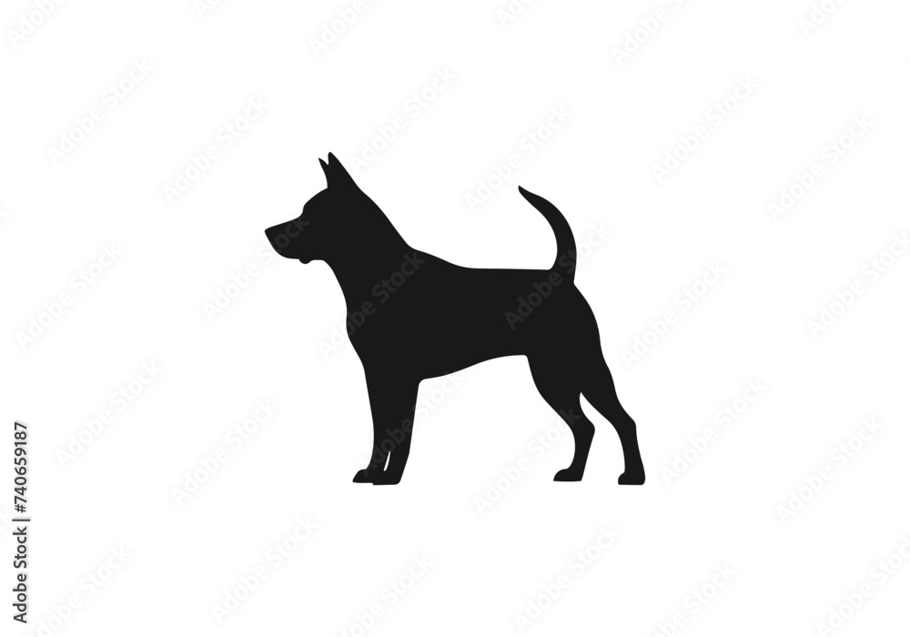 Logo of Bull dog icon vector silhouette isolated design Logo of Bull dog icon vector silhouette isolated design