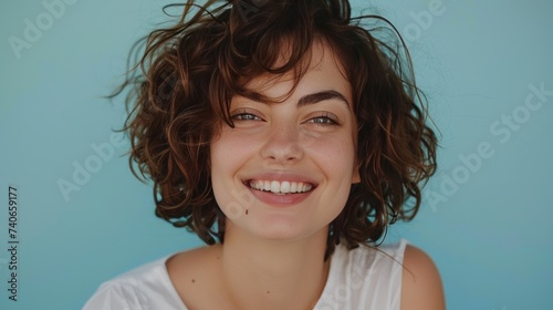 A lovely woman with a bright smile.