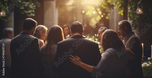 a family gathering to remember a loved one before their funeral