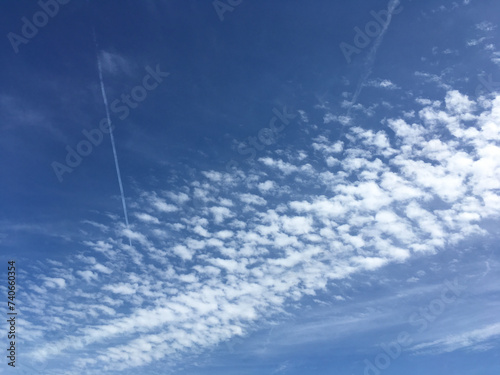 blue sky with clouds