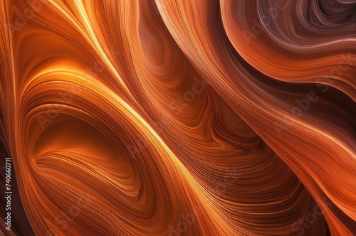 Vibrant Biomorph Abstract with Swirling Patterns