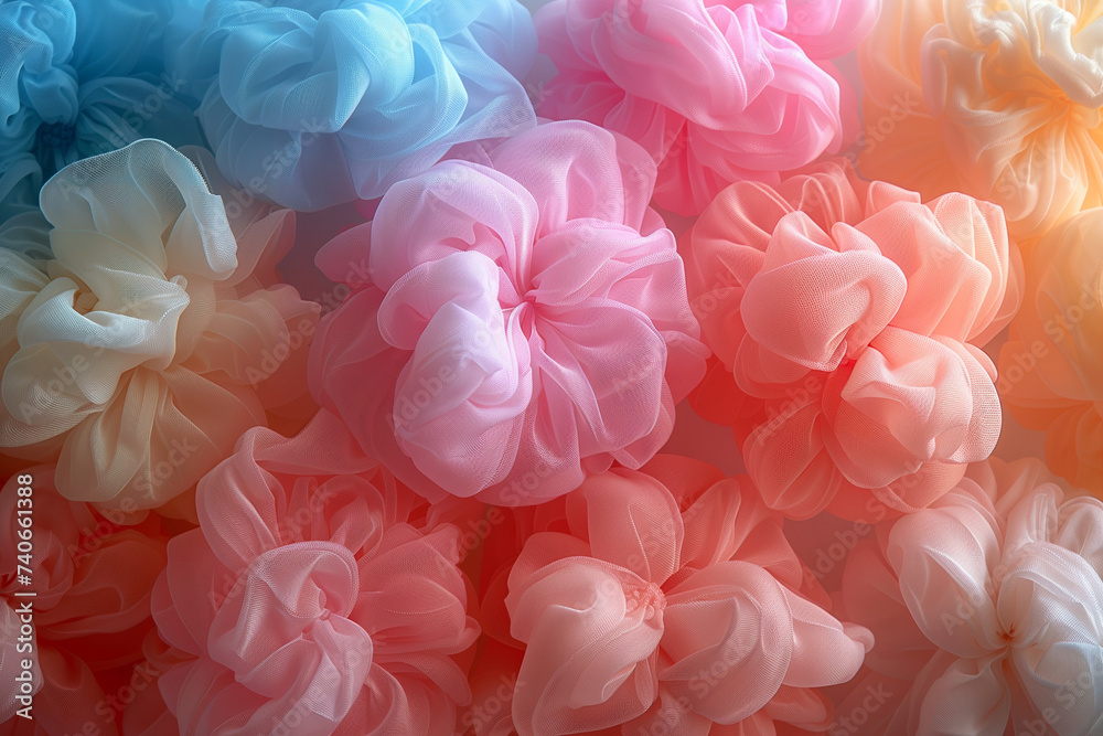 abstract cotton candy, a variety of colors, background illustration Generative AI abstract cotton candy, a variety of colors, background illustration Generative AI