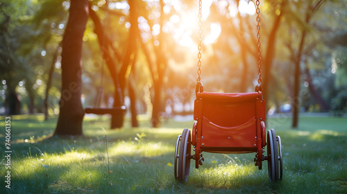 Swing for Children with Disabilities on Wheelchair - Generative AI