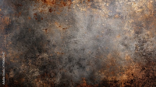 Rough metal surface background with rust and scratches photo