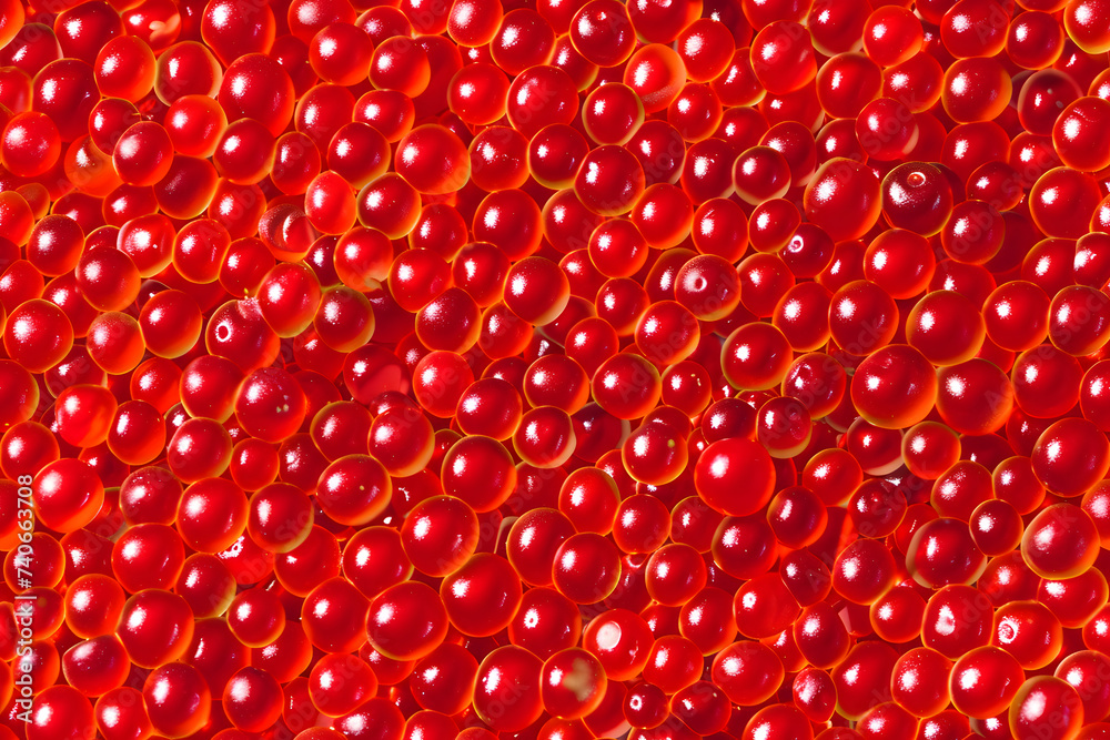Raw salmon caviar seamless pattern. Close up red caviar sea food pattern Raw salmon caviar seamless pattern. Close up red caviar sea food pattern