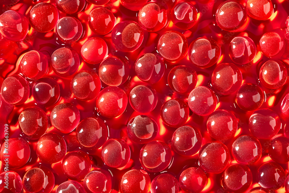 Raw salmon caviar seamless pattern. Close up red caviar sea food pattern Raw salmon caviar seamless pattern. Close up red caviar sea food pattern
