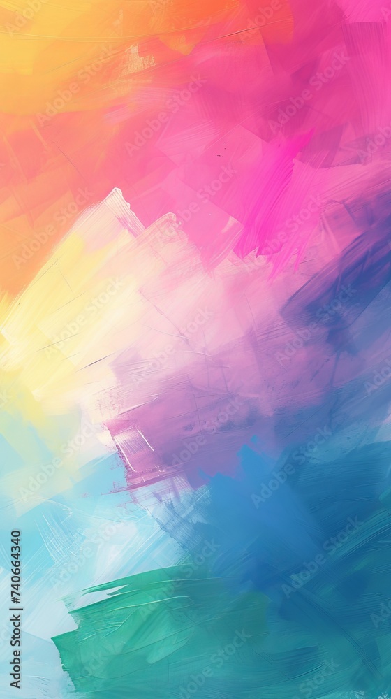 brush strokes of colorful paints background.