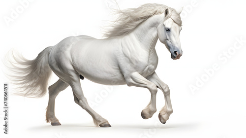Horse on white background © Oleksandr