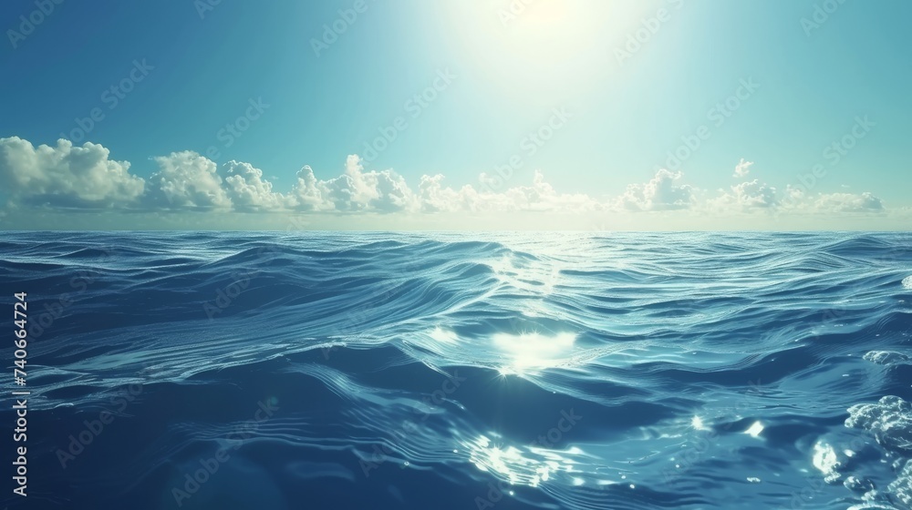 Tranquil Ocean Wave Texture for Peaceful Water Backgrounds