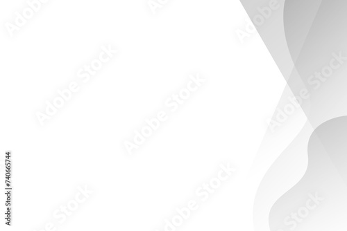 White and gray shape modern background with white space for text and message. template design	
