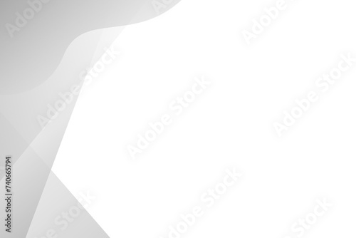White and gray shape modern background with white space for text and message. template design	