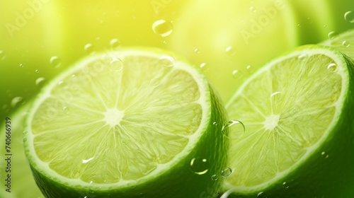 Fresh lime abstract background.