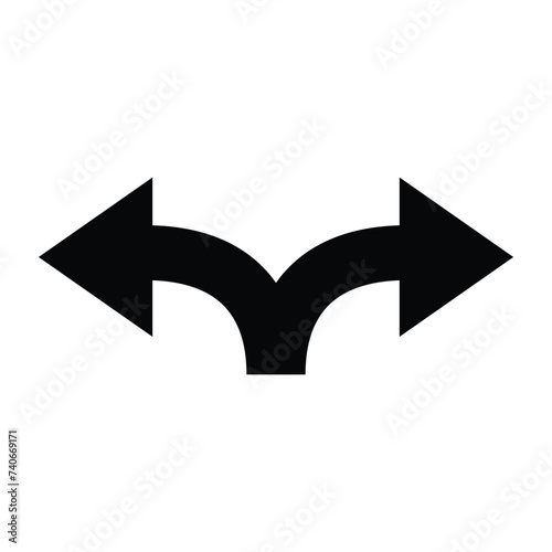 Free Download Arrow icon. Modern simple arrow or cursor. Directional arrow flat style isolated on white background. Vector illustration - GFXLoad