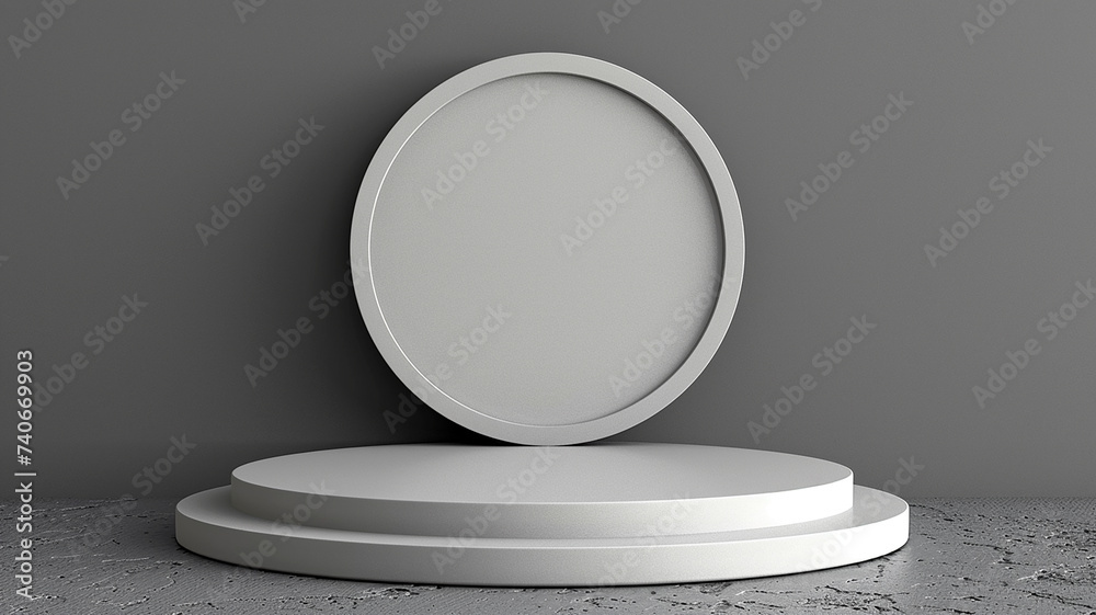 3d illustration empty podium with abstact background very realistic front view mock up 3d illustration empty podium with abstact background very realistic front view mock up