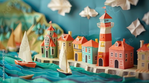 Origami Faro Coastline & Ria Formosa Paper Town