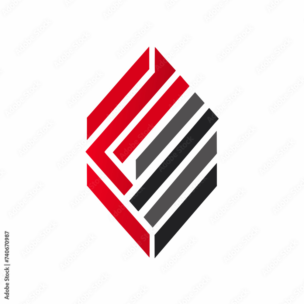 Creative Logo Concept with Abstract Branded Lines Creative Logo Concept with Abstract Branded Lines