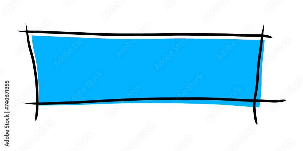 text box blue and black line design element, lower third blue design ...