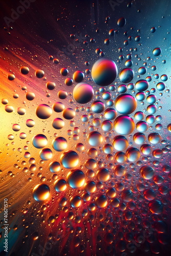 Water drops on glass background