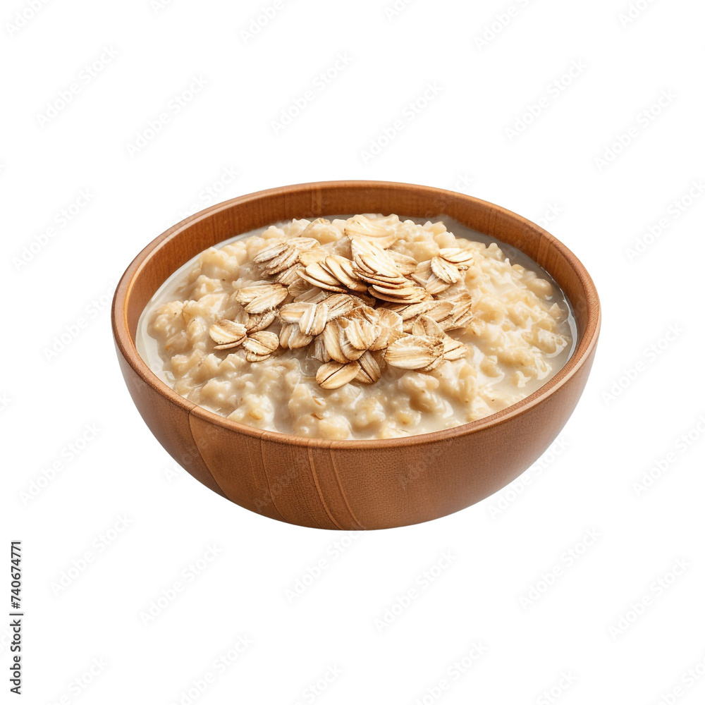 Oatmeal isolated on transparent background Oatmeal isolated on transparent background