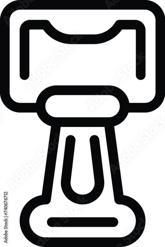 Zero alcoholic beer production icon outline vector. Draft tavern beverage. Brewery non boozy drinks